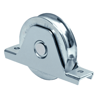 Rueda para Puerta Corrediza / 14 cm / Acero Galvanizado / Fijación Inferior / Carga 420 kg 1151-5560-001 COMUNELLO