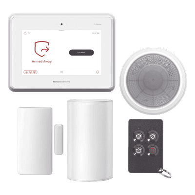 Kit de panel de alarma / touchscreen 7" all-in-one / Wi-Fi Z-Wave Plus / Alexa integrada / sensor de movimiento + contacto + sirena + control PROA7PLUSKMPC HONEYWELL HOME RESIDEO