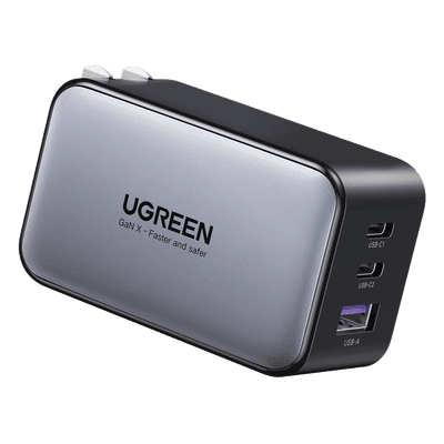 Cargador de Pared / 65 W / 3 Puertos / 2 USB-C + 1 USB-A / GaN II / PD 3.0 / QC 4.0+ / Enchufe Plegable 10334 UGREEN