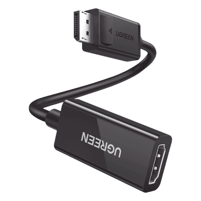 Convertidor DisplayPort a HDMI / 4K@60Hz / 3D / HDR / Blindaje Triple / 25 cm (9.84 ft) / ABS Antiinterferencias