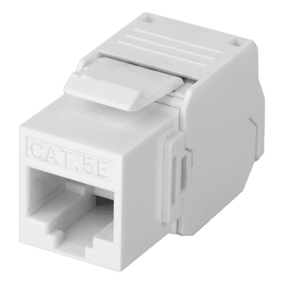 Módulo Jack Keystone / Cat5e / Toolless / Terminación 180° / UTP / 1 Puerto / Blanco LP-KJ-516-TTWH LINKEDPRO BY EPCOM
