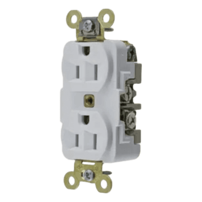 Contacto Dúplex Industrial / 15 A / 125 V / 2 Polos 3 Hilos / NEMA 5-15R / Servicio Extra Pesado HUB-HBL-5262W HUBBELL