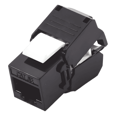 Módulo Jack Keystone / Cat5e / Toolless / Terminación 180° / UTP / 1 Puerto / Color Negro LP-KJ-516-TTBK LINKEDPRO BY EPCOM