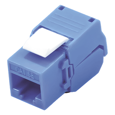 Módulo Jack Keystone / Cat5e / Toolless / Terminación 180° / RJ45 / Sin blindaje / Azul LP-KJ-516-TTBU LINKEDPRO BY EPCOM