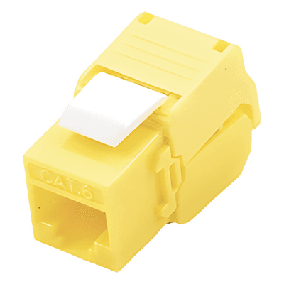 Módulo Jack Keystone / Cat6 / Toolless / Terminación 180° / UTP / Amarillo LP-KJ-610-TTYE LINKEDPRO BY EPCOM