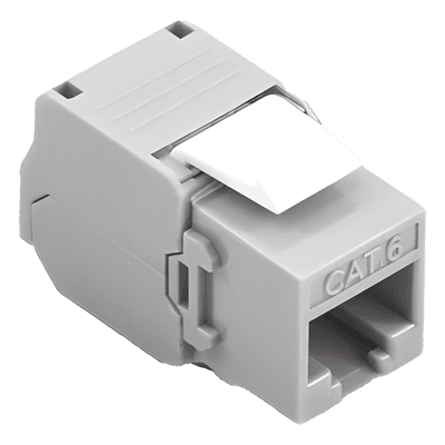 Módulo Jack Keystone / Cat6 / Toolless / Terminación 180° / UTP / Color Gris LP-KJ-610-TTGY LINKEDPRO BY EPCOM