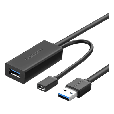 Cable de Extensión Activo USB 3.0 / 5 m (16.4 ft) / 5 Gbps / Puerto de Alimentación Micro USB / Plug & Play / Compatible USB 2.0 y 1.1