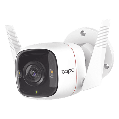 Cámara Bala IP / 4 Megapixel 2K QHD / Wi-Fi 2.4 GHz / Ethernet 10/100 Mbps / IR 30 m (98.4 ft) / Starlight Color / IP66 / Audio Bidireccional / Micro SD 256 GB TAPO-C320WS TP-LINK