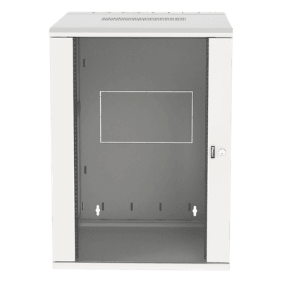Gabinete de Montaje en Pared / 19in / 18 UR / 762mm (2.5 ft) Profundidad / Ventana de Seguridad / Blanco PZWMC1830WH PANDUIT