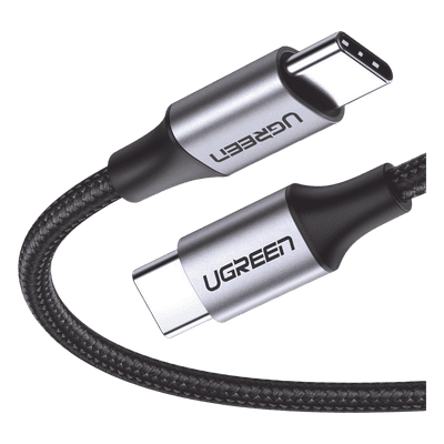 Cable USB-C a USB-C / 1 Metro (3.28 Pies) / 60W PD / 480 Mbps / Nylon Trenzado / Aluminio 50150 UGREEN