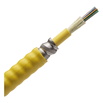 Cable de Fibra Óptica / 12 Hilos / Monomodo OS2 / Interior / Armado Tight Buffered 900 µm / OFCR Riser / Precio Por Metro FSPR912Y PANDUIT