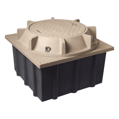 Registro Mini Manhole / 1.22 m x 1.22 m x 0.61 m (4 ft x 4 ft x 2 ft) / 20 Toneladas / Uso Vehicular Pesado LP-MMH-4X4X2 LINKEDPRO BY EPCOM