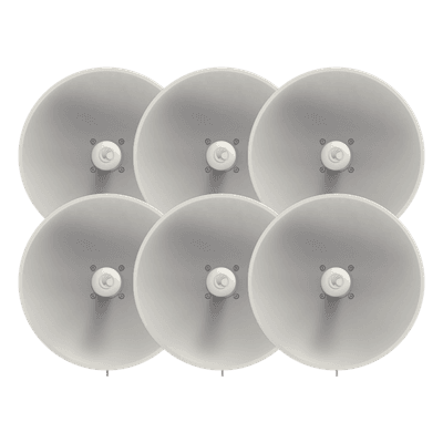 Paquete de 6 radios PTP/PTMP / 802.11ac Wave2 / 25 dBi / 4910-6200 MHz / 400+ Mbps / 2.5 km (8200 pies) FORCE-300-25L-6-PACK CAMBIUM NETWORKS