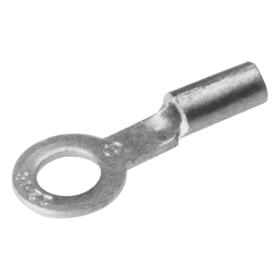 Terminal de Ojillo / Calibre 12-10 AWG / Tornillo 3/8" (10 mm) / Barril Largo / Galvanizado Electrolítico HUB-T10-38 HUBBELL BURNDY
