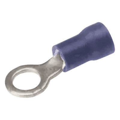 Terminal de Anillo / 16-14 AWG / Ojillo 0.20 in / Barril Recubierto / 0.91 in (3 ft) Largo / Vinilo HUB-TP1-410 HUBBELL