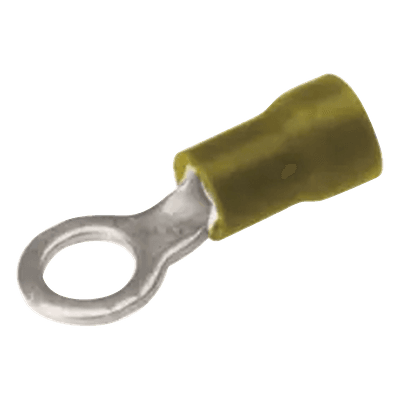 Terminal de Anillo / 12-10 AWG / Tornillo 3/16 in (5 mm) / Aislamiento Vinilo / Cobre / 26 mm (1.03 in) HUB-TP10-10 HUBBELL BURNDY