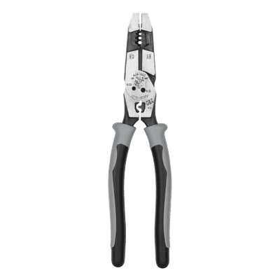Pinza Híbrida / Alta Palanca / Ponchadora / Pelacable 10-14 AWG / Cortaperno 6-32 y 8-32 J2159CRTP KLEIN TOOLS