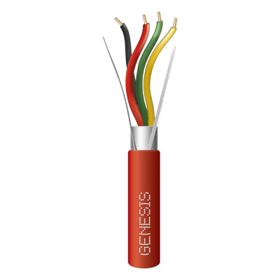 Cable de Alarma de Incendio / 4x16 AWG / Blindado Plenum / 305 m (1000 ft) / FPLP / Rojo 4607-1004 GENESIS