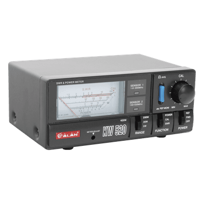Wattmetro / 1.8-200 MHz y 140-525 MHz / 4 Escalas 5W-400W / Medición SWR / Conectores UHF PL-259 KW520 MIDLAND