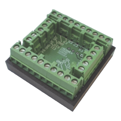 Módulo de Entradas/Salidas Digitales / 11 EN + 5 SAL / Colector Abierto 2A/48VDC / RS485 / 39x39x16 mm / 1.53x1.53x0.63 in NX0034 IBERNEX