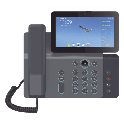 Videoteléfono IP / 20 Líneas SIP / Pantalla 7" Ajustable / Android 9.0 / Conferencia 10 Vías / Teclado Retroiluminado / PoE V67 FANVIL