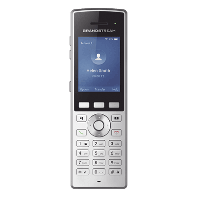 Teléfono IP Portátil Wi-Fi / Dual Band 2.4/5 GHz / 2 Líneas SIP / Bluetooth / HD Voice / 8 Horas Conversación WP822 GRANDSTREAM