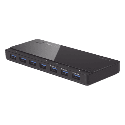 HUB USB 3.0 / 7 Puertos / Transferencia 5 Gbps / Alimentación 12V/2A / 165 x 65.5 x 17.5 mm (6.5 x 2.6 x 0.7 in) UH700 TP-LINK