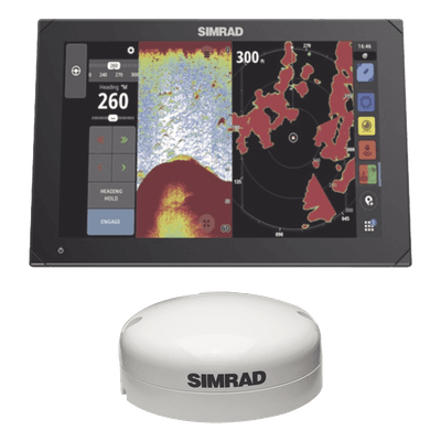 Pantalla Multifunción Marina / 12 Pulgadas / Ecosonda 1 kW / GPS GNSS 10 Hz / NMEA 2000 / Wi-Fi / Radar Halo / IP Video NSX-12GPS-KIT SIMRAD