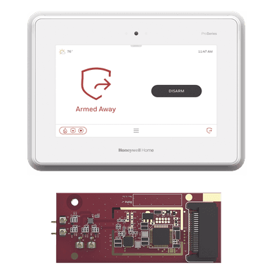 Panel de alarma AIO 7" / Pantalla táctil color / Hasta 250 zonas / 127 dispositivos SiX / Módulo PROTAKEOVER incluido / Z-Wave Plus / Wi-Fi/LTE PROA7TAKEOVER HONEYWELL HOME RESIDEO