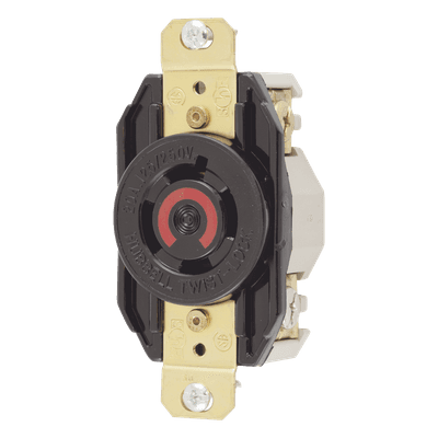 Receptáculo Industrial con Bloqueo de Media Vuelta / 20 A / 125/250 V CA / 3 Polos 4 Hilos / NEMA L14-20R / IP20 HUB-HBL-2410 HUBBELL