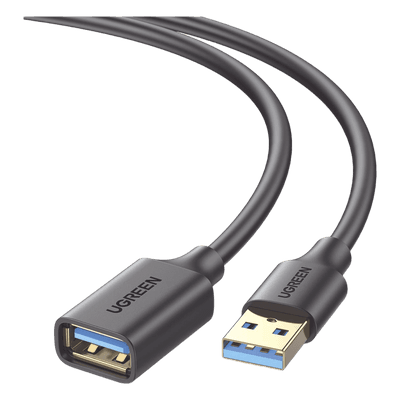 Cable Extensor USB 3.0 / 5 Gbps / 1 m (3.3 ft) / Macho-Hembra / Blindaje Múltiple / Conectores Baño de Oro 10368 UGREEN