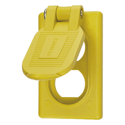 Tapa para Intemperie / Grado Marino / IP66 / Duplex Vertical / -40 °C a 75 °C / Termoplástico HUB-HBL-52C-M22 HUBBELL