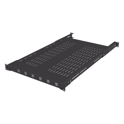 Charola Ventilada / Profundidad Ajustable 495-965 mm (19.5-38 in) / 1U / Carga 110 kg / Color Negro LPRVSH49-961U LINKEDPRO BY EPCOM