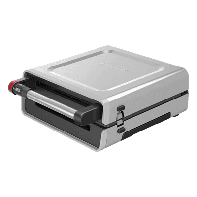Parrilla Eléctrica / Reducción de Humo 85% / 4 Porciones / 1500 W / Platos Extraíbles / Antiadherente Advanced Tough GRV6090B-LA GEORGE FOREMAN
