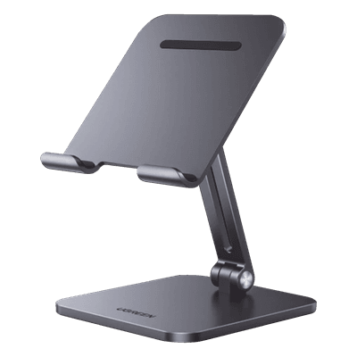 Soporte para Tablet / Ajustable 5-135° / Altura 7.1-9.1 pulgadas / Carga Máxima 1 kg / Aluminio / Plegable