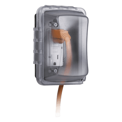 Cubierta de Intemperie / 1 Entrada / Montaje Horizontal/Vertical / Profundidad Ajustable 2.75 a 3.25 in / NEMA 3R / Policarbonato Transparente HUB-MM-410-C HUBBELL