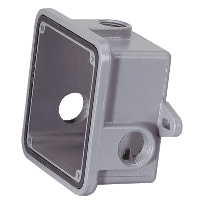 Caja de Protección Metálica / Resistente a Intemperie / 3 Entradas 1/2" / 0.45 kg / Gris WB FEDERAL SIGNAL INDUSTRIAL