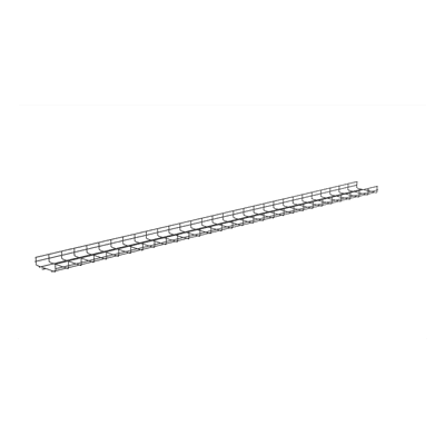 Charola Wire Basket / 8 in (203 mm) Ancho / 2 in (50 mm) Alto / 9.8 ft (3 m) Largo / 187 Cables Cat6 / Negro PWB2X8BL PANDUIT