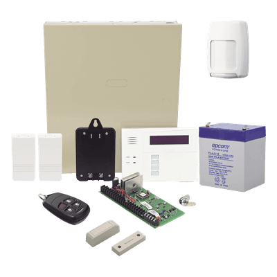 Kit Panel de Alarma / 40 Zonas Inalámbricas / 3 Particiones / Teclado-Receptor 6160RF / Sensor de Movimiento / 2 Contactos Magnéticos / Control Remoto VISTA48ECORF/6160RF HONEYWELL HOME RESIDEO