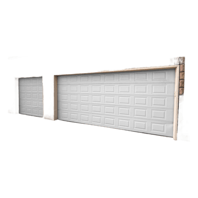 Puerta de Garage Americana / Aislada / 8x8 pies / Cuadro Corto 500x300 mm / Calibre 26 / Poliuretano 43 mm