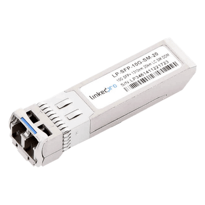 Transceptor SFP+ / 10 Gbps / Monomodo 1310 nm / LC Dúplex / 20 km (12.4 mi) / DDM / Hot-Pluggable LP-SFP-10G-SM-20 LINKEDPRO BY EPCOM