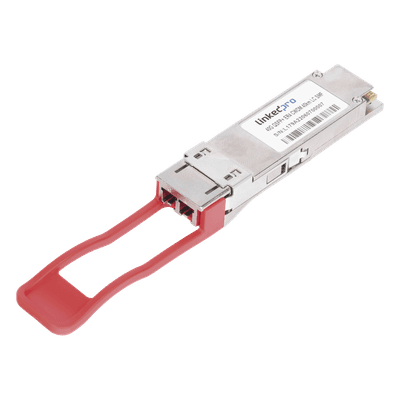 Transceptor Óptico QSFP+ / 40 Gbps / Monomodo 1310 nm / Alcance 40 km / LC/UPC Dúplex / DDM