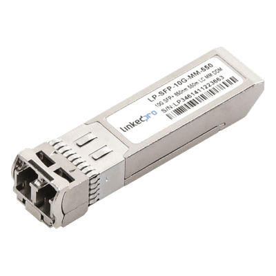 Transceptor Óptico SFP+ / Multimodo 850 nm / 10 Gbps / 10GBASE-SR / LC/UPC Dúplex / DDM / 550 m (1804.5 ft) LP-SFP-10G-MM-550 LINKEDPRO BY EPCOM
