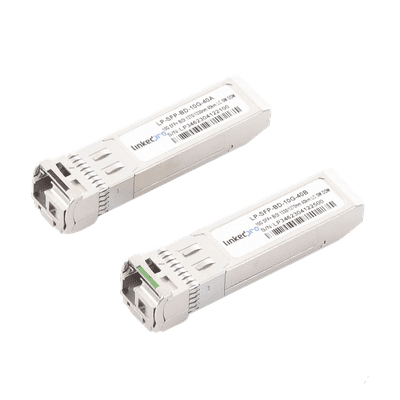 Transceptor Óptico SFP+ Bidireccional / 10 Gbps / Monomodo 1270 & 1330 nm / Alcance 40 km (131,233 ft) / LC/UPC Simplex / DDM / Hot-Pluggable