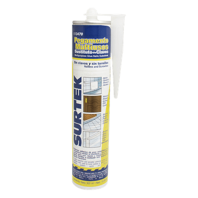 Adhesivo de construcción / 300 ml / 45 kg/cm² resistencia al despegue / Secado 24 horas / Sin perforaciones SYS113470 SURTEK