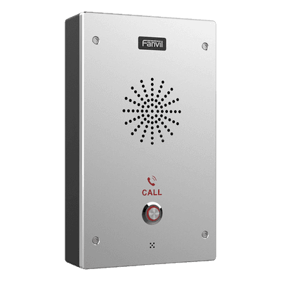 Intercomunicador IP / 2 Líneas SIP / PoE / IP65 / IK10 / Altavoz 3 W / 2 Relevadores 12V DC / Anti-Vandálico I16S FANVIL