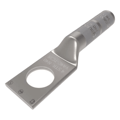 Terminal de Ojo de Compresión / Barril Largo / Cobre Galvanizado / Conductor 1/0 AWG / Tornillo 1/4" / Diseño Compacto HUB-YA4C HUBBELL BURNDY