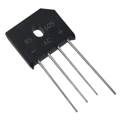 Puente Rectificador / 6 A / 800 V PIV / Silicio / 560 V RMS / -55°C a +150°C RS-606 SYSCOM