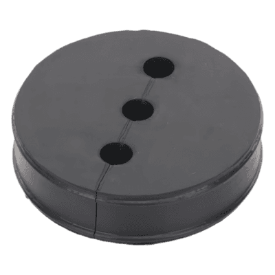 Inserto de Caucho EPDM / 3 Orificios / Cable 3/8 in / Diámetro 85 mm (3.34 in) / Grosor 25.4 mm (1 in) / Hermético