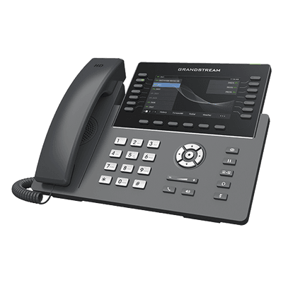 Teléfono IP Carrier-Grade / 14 Líneas SIP / 6 Cuentas / Wi-Fi Dual-Band 802.11ac / Pantalla LCD 5" / Puertos Gigabit / PoE / Audio Full HD Opus GRP2650 GRANDSTREAM
